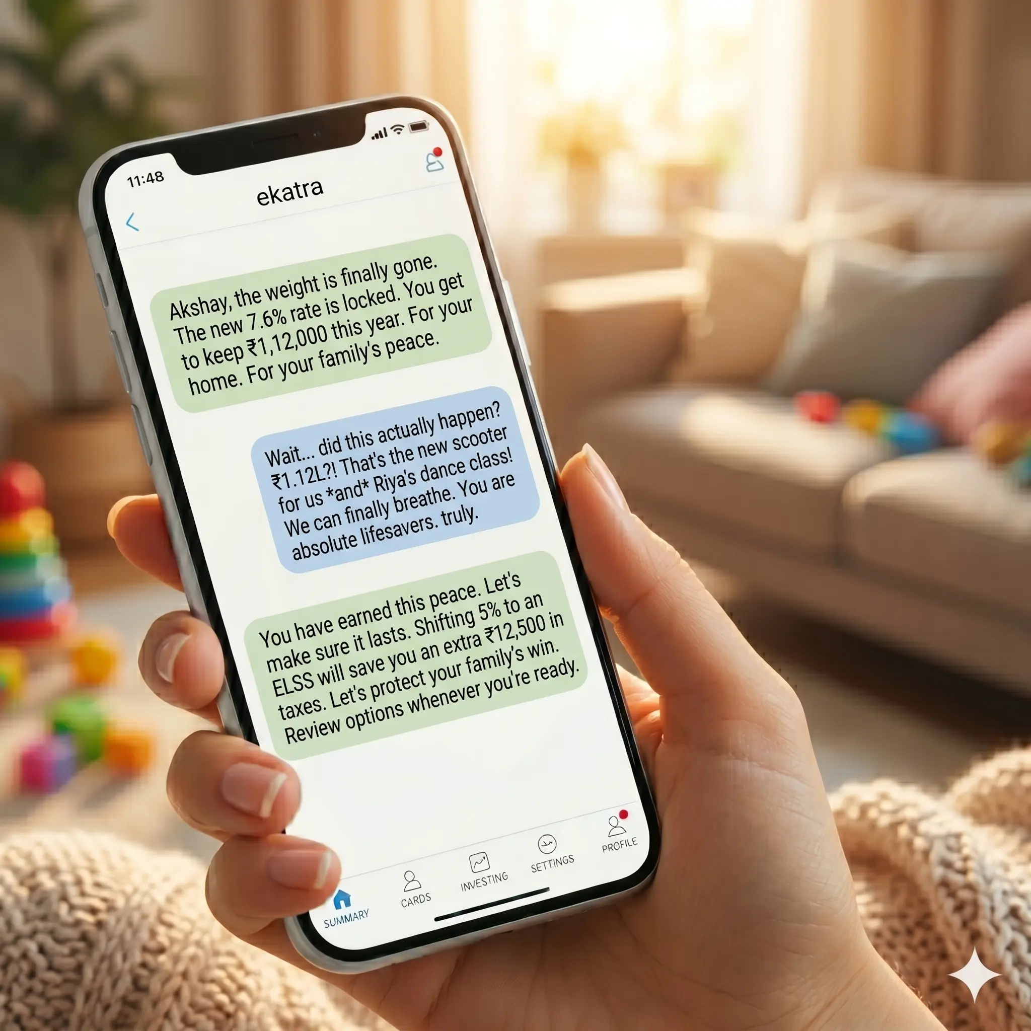 Homeowner happy about savings from refinancing with Ekatra