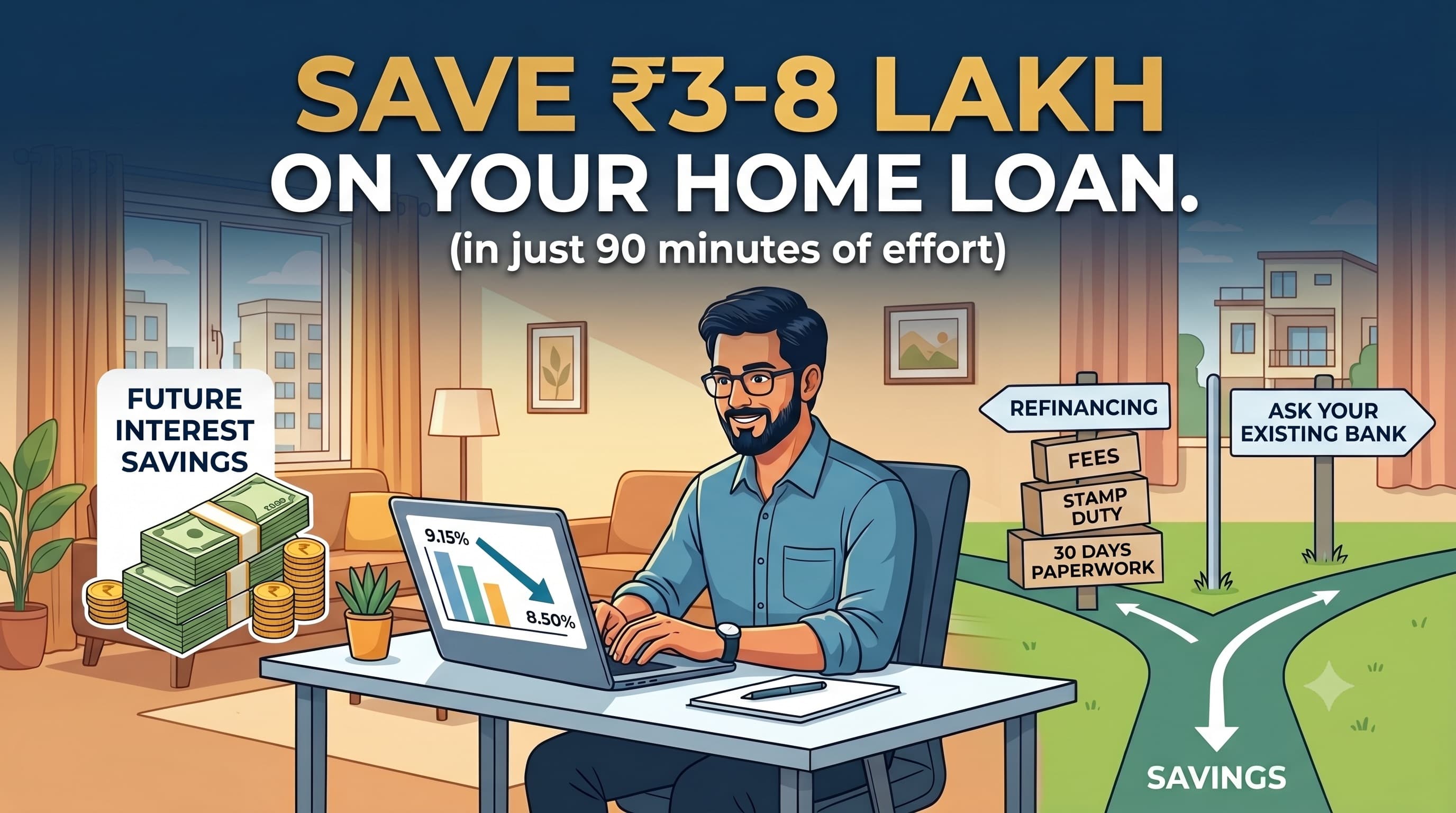 How to Re-negotiate Your Home Loan Interest Rate in India (2026)