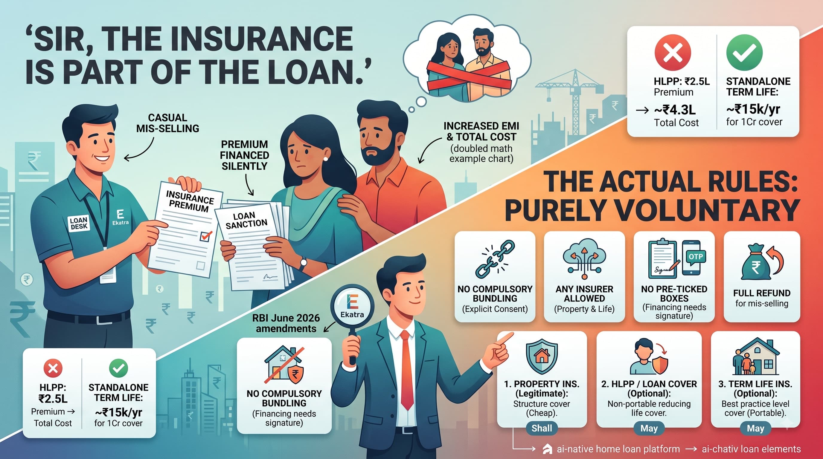 Is Home Loan Insurance Mandatory in India? The RBI Rules (2026)