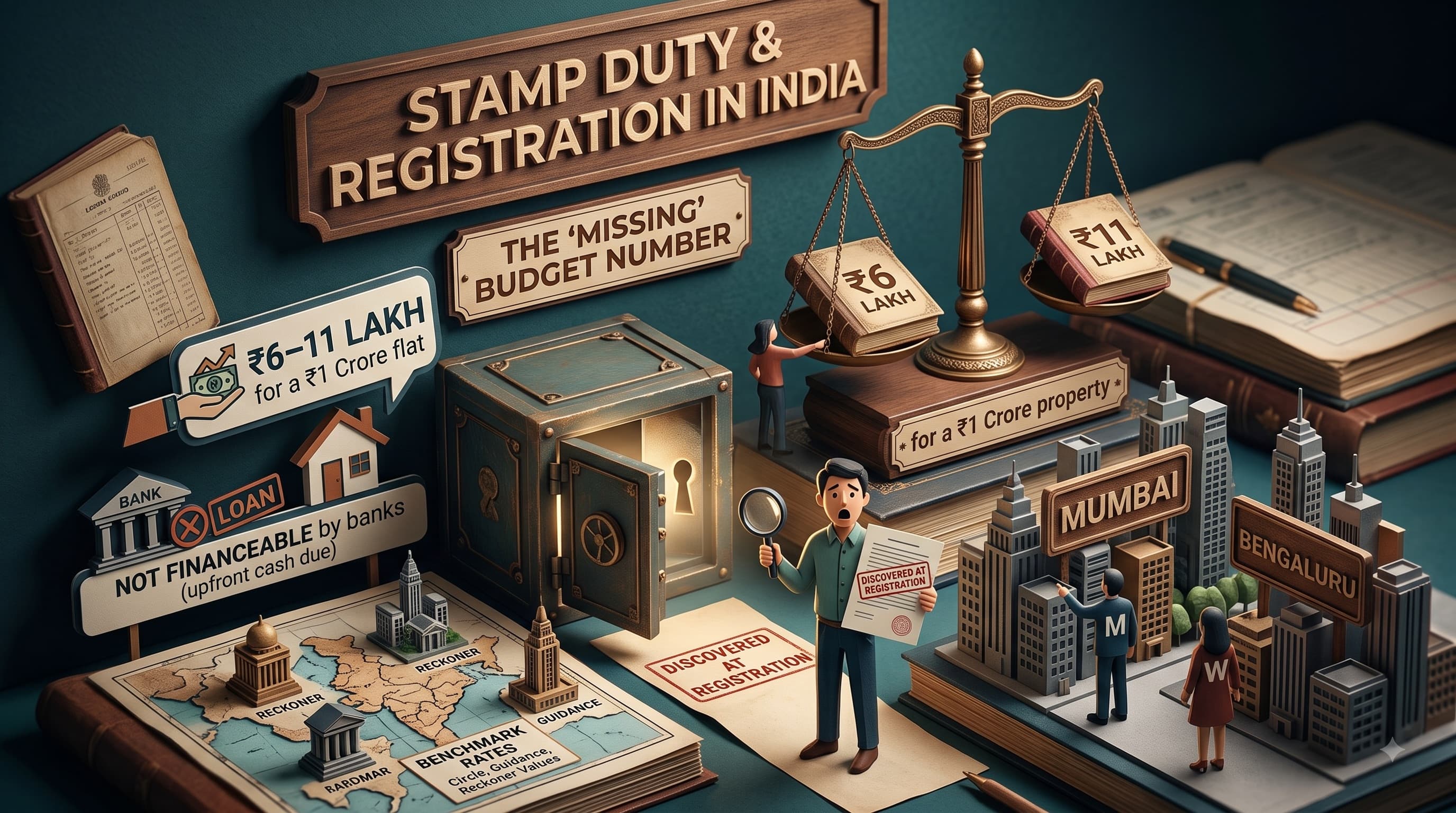 Stamp Duty & Registration Charges 2026: 7 Metro Cities Compared